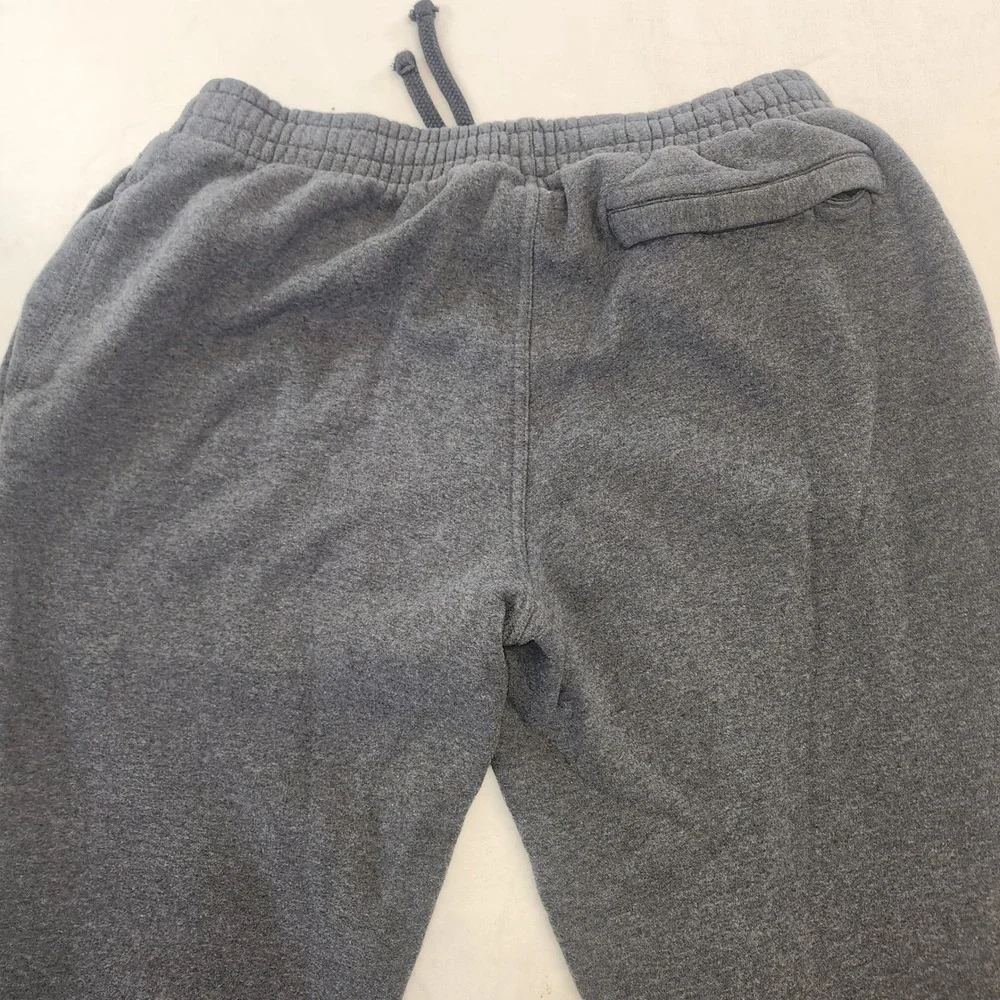 Nike Mens Fleece Sweatpants Large Charcoal Grey Straight Leg Joggers RN56323‎